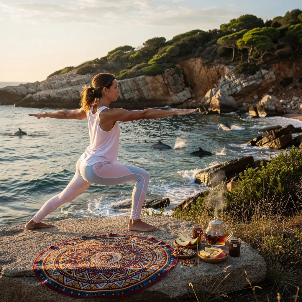 Técnica de relajación con aromaterapia en un ambiente acogedor.