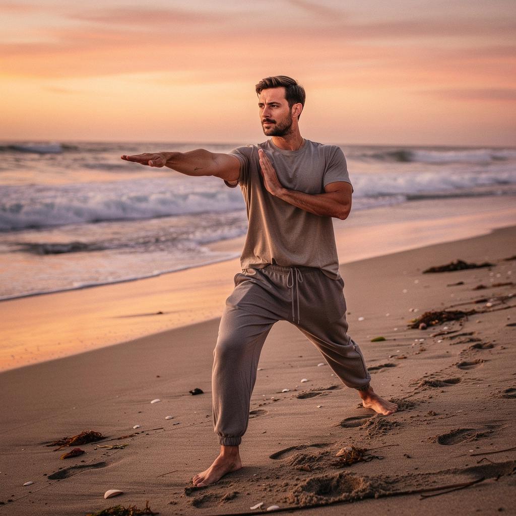 Un ambiente zen con velas encendidas, inciensos y una esterilla de yoga lista para la práctica.